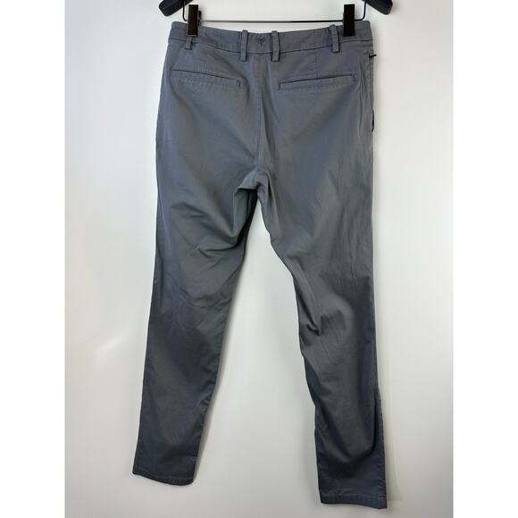 Birddogs Chino Pants Stretch Khaki 6-Pocket Slim Zip Snap Faded Grey Men's 32 - Picture 8 of 11